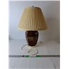 Image 1 : Ceramic Floral Lamp with Shade 19" Tall- As Is - PICK UP
