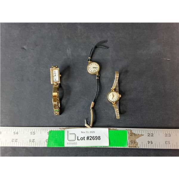 (3) Wrist Watches- Citizen Eco Drive, Birks, Other- All As Is