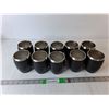 (10) Stainless Black Tumblers