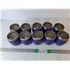 (10) Stainless Purple Tumblers
