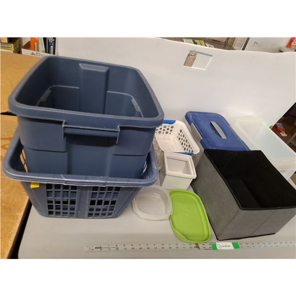Plastic Totes,Laundry Hamper Up to 21" x 15" x 12", Cannot Ship