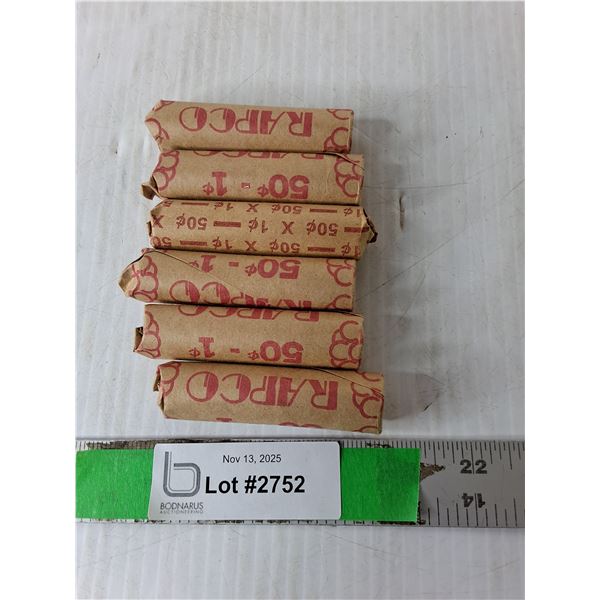 (6) Rolls of Canadian Pennies