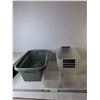 Image 1 : (8) Plastic Containers Up to 21" x 13" x 7.5" & (2) Lids