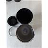 Image 2 : (7) Black Tumblers- Stainless & Plastic