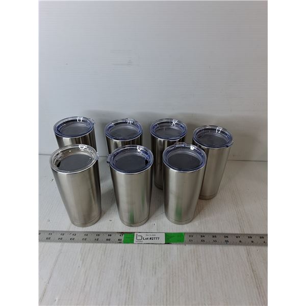 (7) Stainless Tumblers
