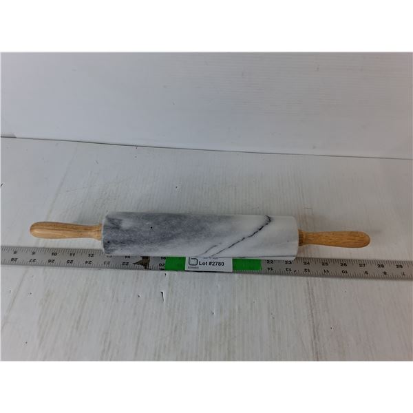 Marble Rolling Pin with Wood Handles 18"
