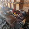 Image 2 : Metal Welding Table w/ Contents-Located offsite West of Saskatoon 48" W x 105" L x 35" H