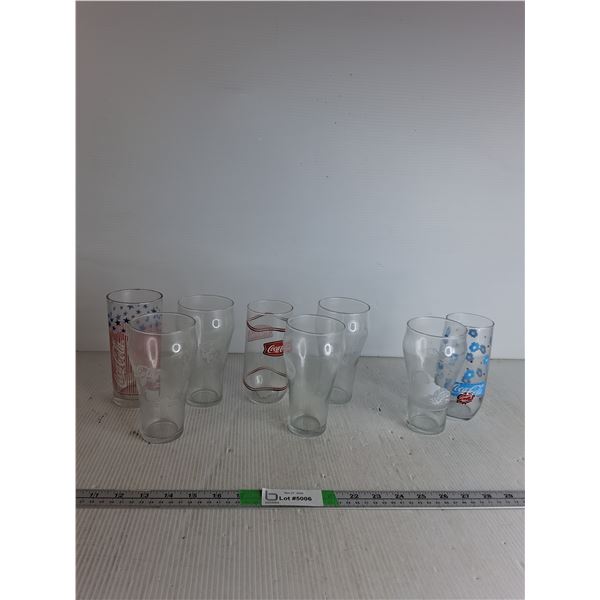 (8) Coca Cola Glass Glasses
