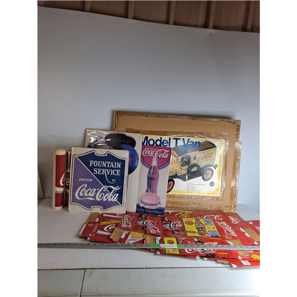 Coca Cola Cardboard Boxes, Cola Newspapers, Misc