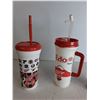 Image 3 : Plastic Cups Up To 9"  With Straws - Coca Cola
