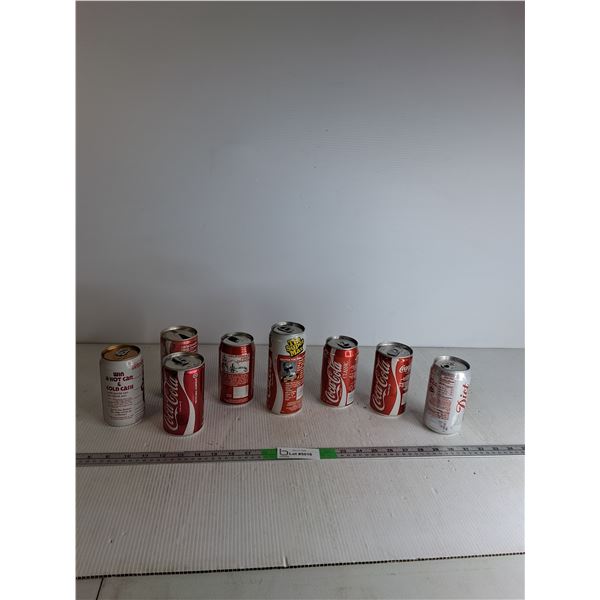 (8) Coca Cola Cans (some residue)