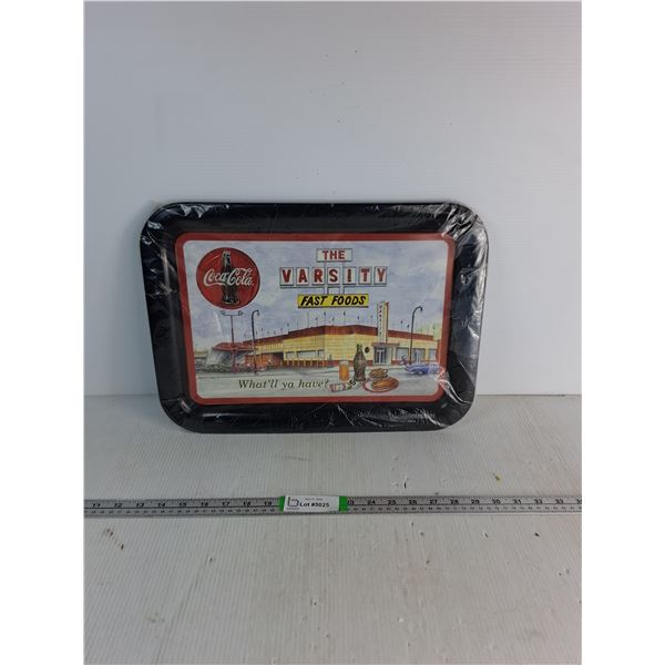 Metal Coca-Cola Tray 12.8"x17.5"- The Varsity Fast Foods Themed