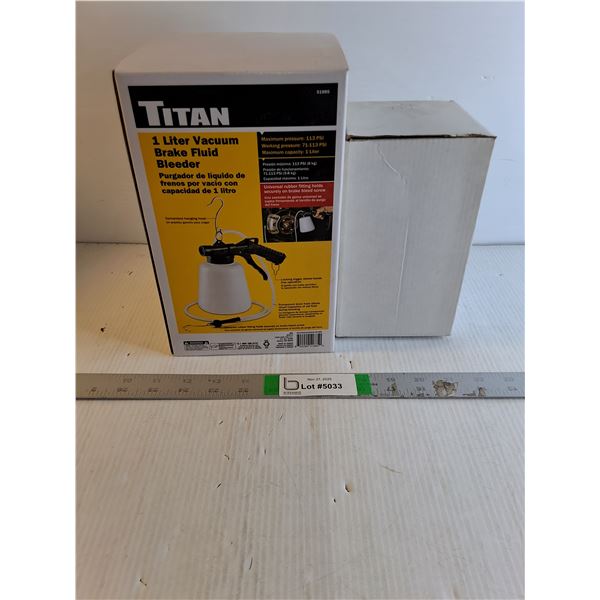 NOS Titan 1Liter Vacuum Brake Fluid Bleeder