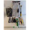Image 1 : NOS Fluid Siphon Pump,Pkg.Nylon Cable Ties,(2) Grease Gun Needle Nose Adaptor and more as pictured