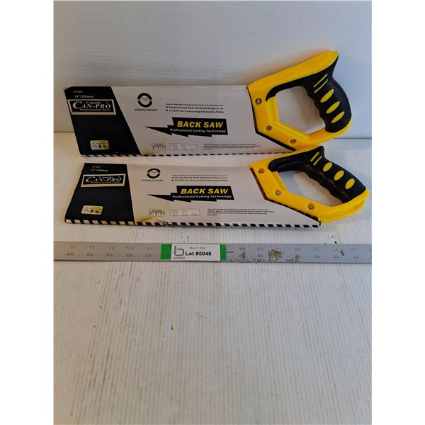 (2) NOS 14" Back Saw