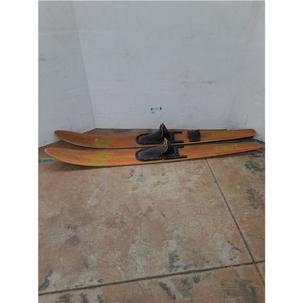 * Pair of Combi "Aqua-Rite" Wooden Water Skis - 68" Length - Pickup Only