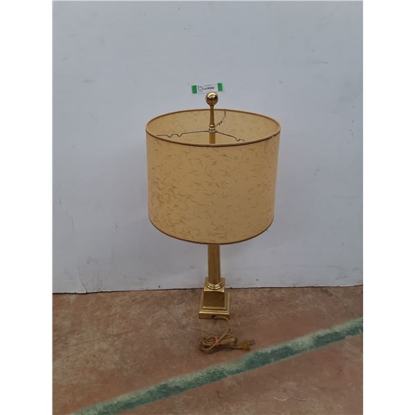 * Vintage Metal Lamp - Tested - 28" High & 13" Diameter - Pickup Only