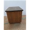 Image 3 : * Wooden Storage Box w/Castors - 21.5x17x17" - Pickup Only