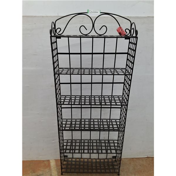 * Black Metal Display Rack - 47x18.5x5.5" - Pickup Only