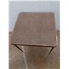 Image 2 : *Metal Folding Table with Textured Top 30" x 28" , Cannot Ship