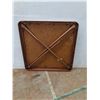 Image 3 : *Metal Folding Table with Textured Top 30" x 28" , Cannot Ship