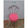 Image 1 : *Metal Chair with Cushioned Seat 32" Tall, Cannot Ship
