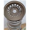 Image 4 : *(4) Aluminum 5 Bolt Rims 16.5" Diameter, Cannot Ship