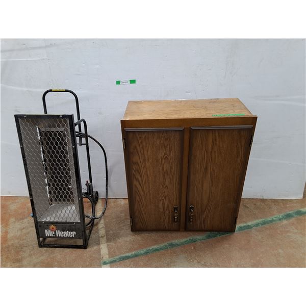 *Mr. Heater Propane Heater-Untested & Wood Cupboard, Cannot Ship