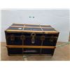 Image 1 : *Wood & Metal Storage Chest, 36" x 19.75" x 20.5", Cannot Ship
