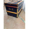 Image 2 : *Wood & Metal Storage Chest, 36" x 19.75" x 20.5", Cannot Ship
