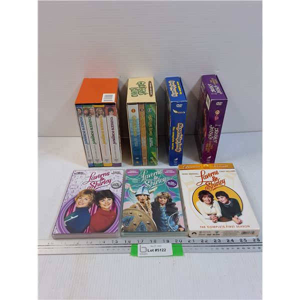 (7) DVD Sets: Laverne & Shirley, Three's Company, Gilligans Island, Partridge Family, I dream of Jea