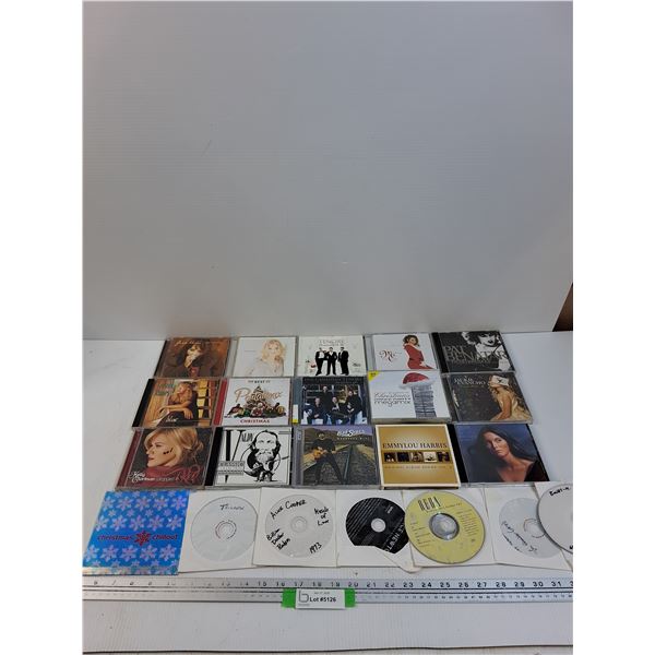 (20) CDs: Christmas, Mariah Carey, Bob Seger, Leann Rimes, Misc