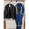 Image 1 : Safety Coveralls (Size XL) & Quilted Zipper Jacket (Size XXL)