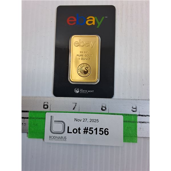 E-Bay One Ounce Gold Ingot - CANNOT GUARANTEE AUTHENTICATION