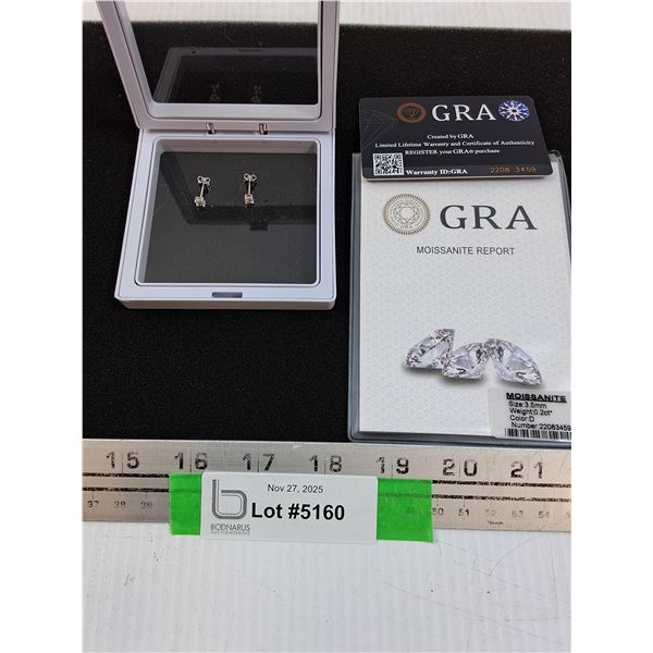 Moissanite Stud Earrings - CANNOT GUARANTEE AUTHENTICATION