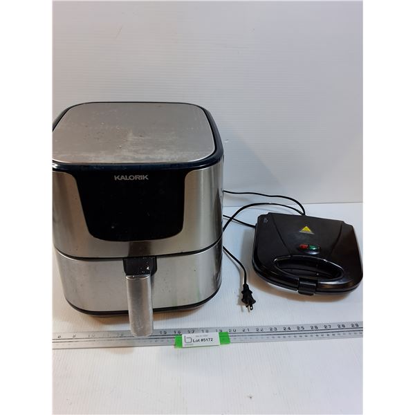 Kalorik Air Fryer - As Is & Waffle Maker - Powers On