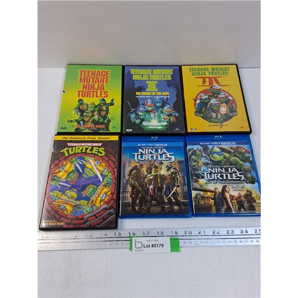 (6) DVDs: Teenage Mutant Ninja Turtles Set
