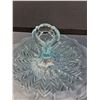 Image 2 : Light Blue Glass Dessert Tray - 12" Diameter
