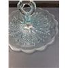 Image 3 : Light Blue Glass Dessert Tray - 12" Diameter