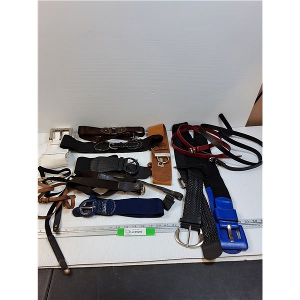 Ladies Belt Lot & Leather Purse Straps - Various