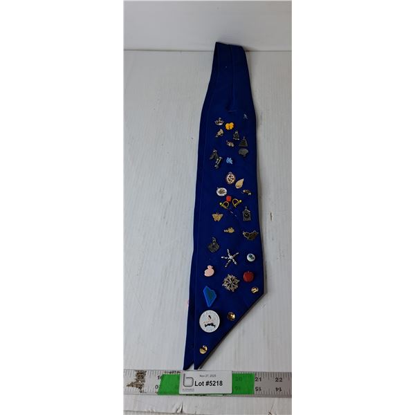 Sash with Miscellaneous Pins