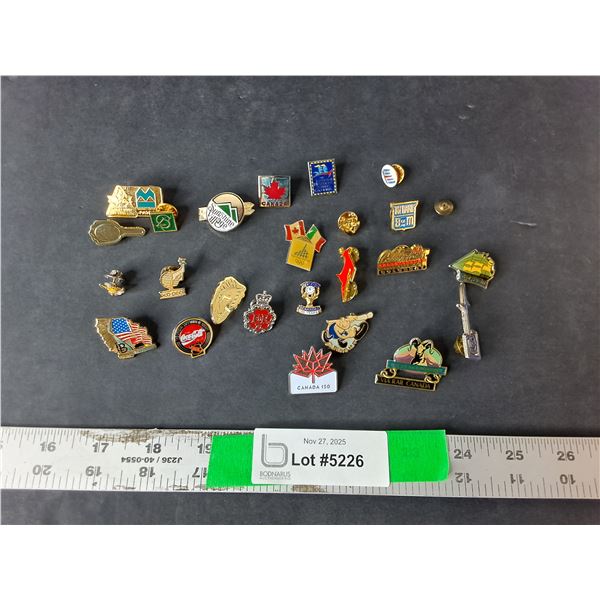 Decorative Pins-Coca-Cola, Canada, Via Rail, Misc.