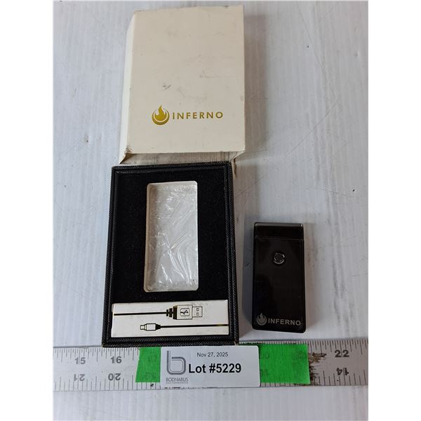Inferno Electronic Lighter with Charging Cable- Untested