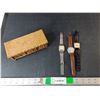 Image 1 : Wooden Storage Boxes & (3) Watches- As Is