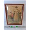 Image 1 : Victorian Style Framed Painting 15" x 11.75"