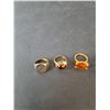 Image 3 : (6) Rings, Some with Artificial Gemstones- 6.5 to 8