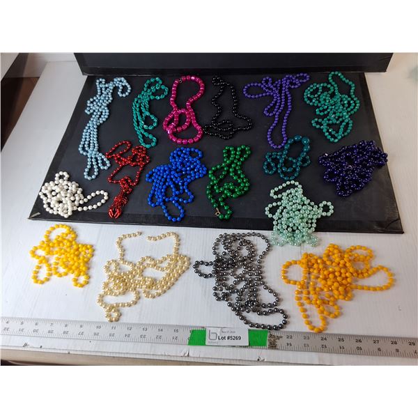 (17) Beaded Necklaces- One Broken