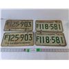 Image 1 : (4) Vintage Saskatchewan License Plates- 1970/74