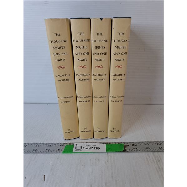 'The Thousand Nights and One Night' Book Volumes 1-4