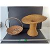 Image 1 : Wicker Basket 12.5" & Planter 13.5" Tall